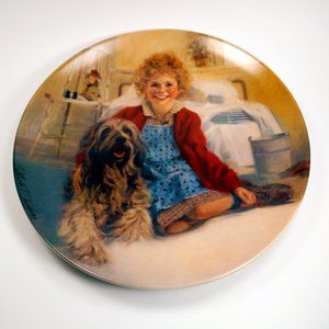 1982 Edwin M Knowles Annie & Sandy Collector Plate